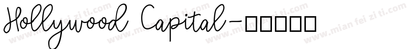 Hollywood Capital字体转换